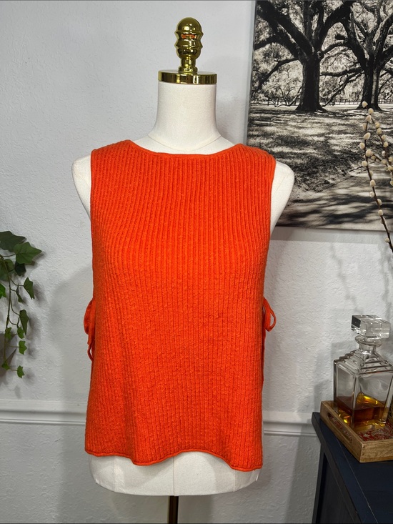 Free People Tops - NWT Free People cherry tomato 🍅 Ribbed Knit Tank with Side Tie Small